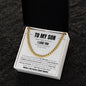 To My Son Chain Linked Necklace