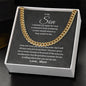 To My Son I Chain Linked Necklace