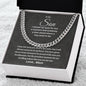 To My Son I Chain Linked Necklace