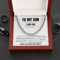 To My Son Chain Linked Necklace