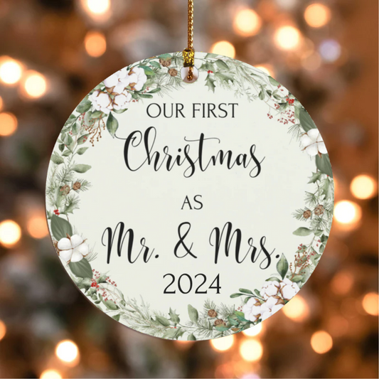 Our First Christmas Ornament I Personalized