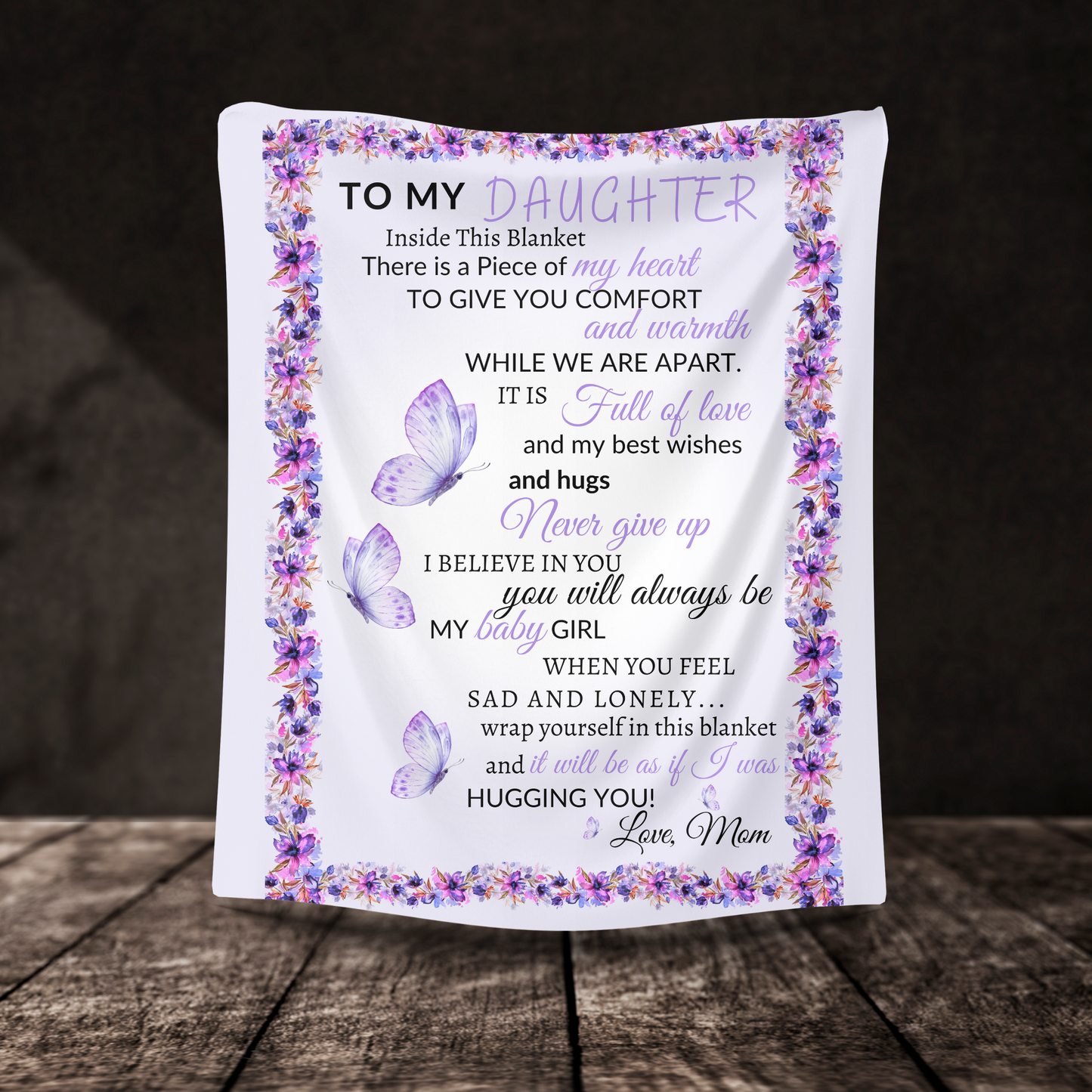 To My Daughter Blanket