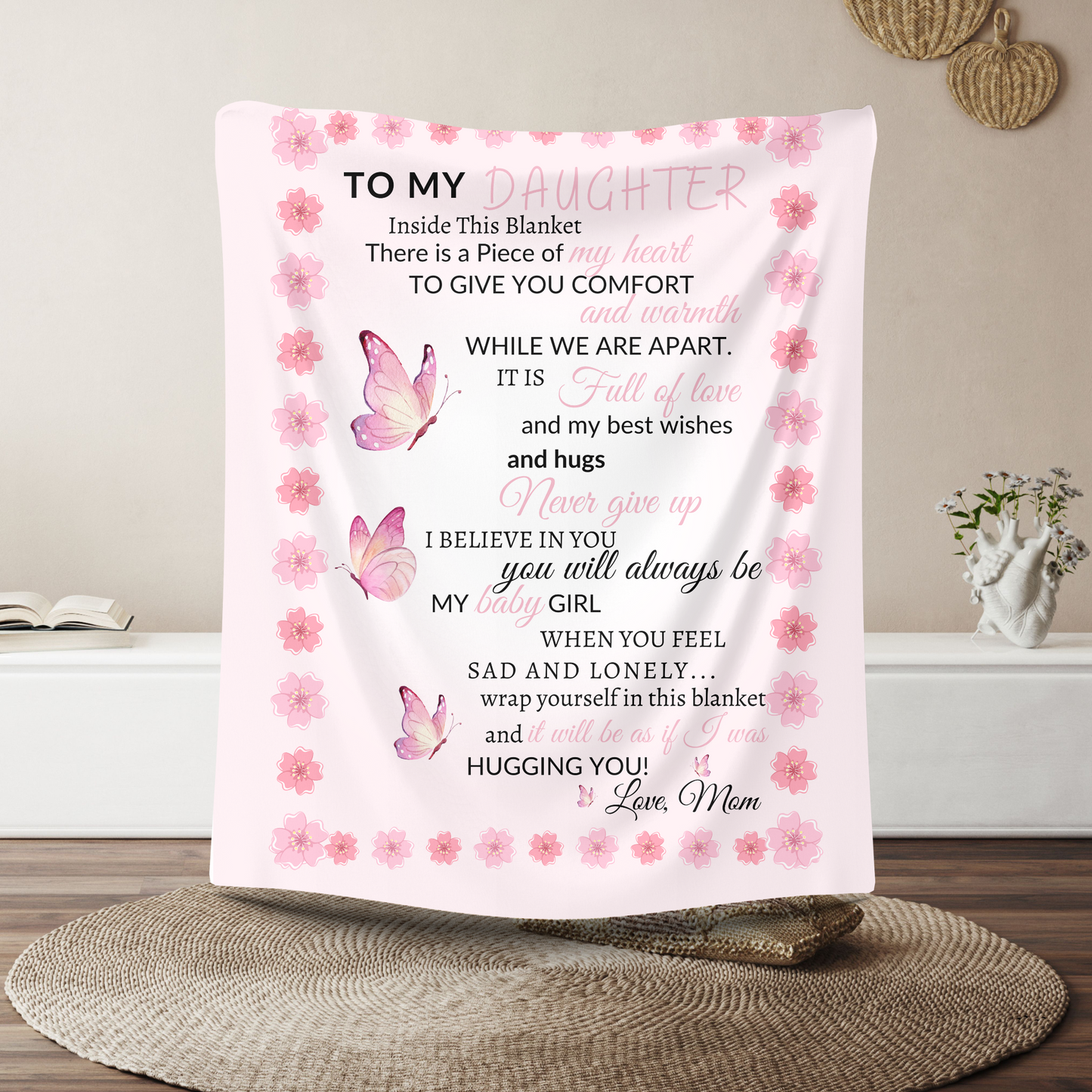 To My Daughter Blanket