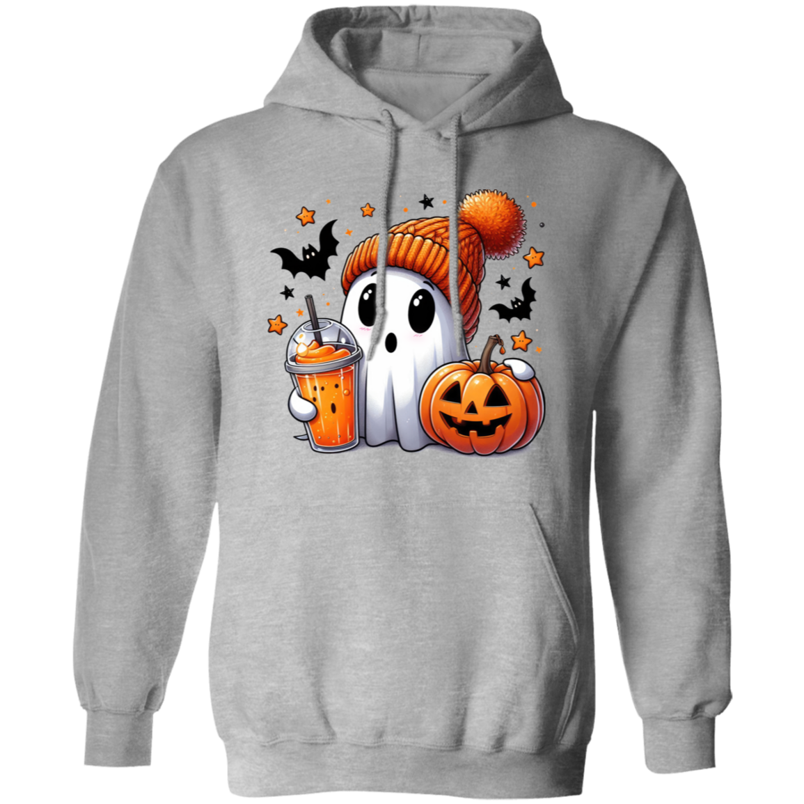 Halloween Cute Ghost Pullover Sweatshirt I Hoodie