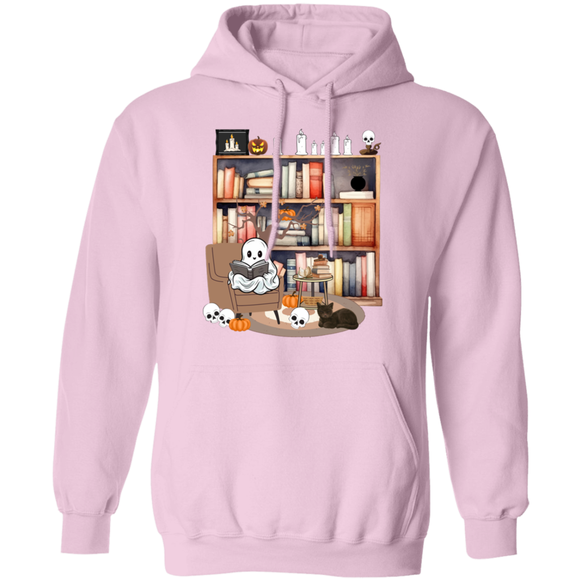 Ghost Reading Books Sweater, Bookish Halloween Sweatshirt, Halloween Teacher Gift, Librarian Halloween Hoodie, Ghost Crewneck (4) Retro Ghost Reading Books Sweatshirt