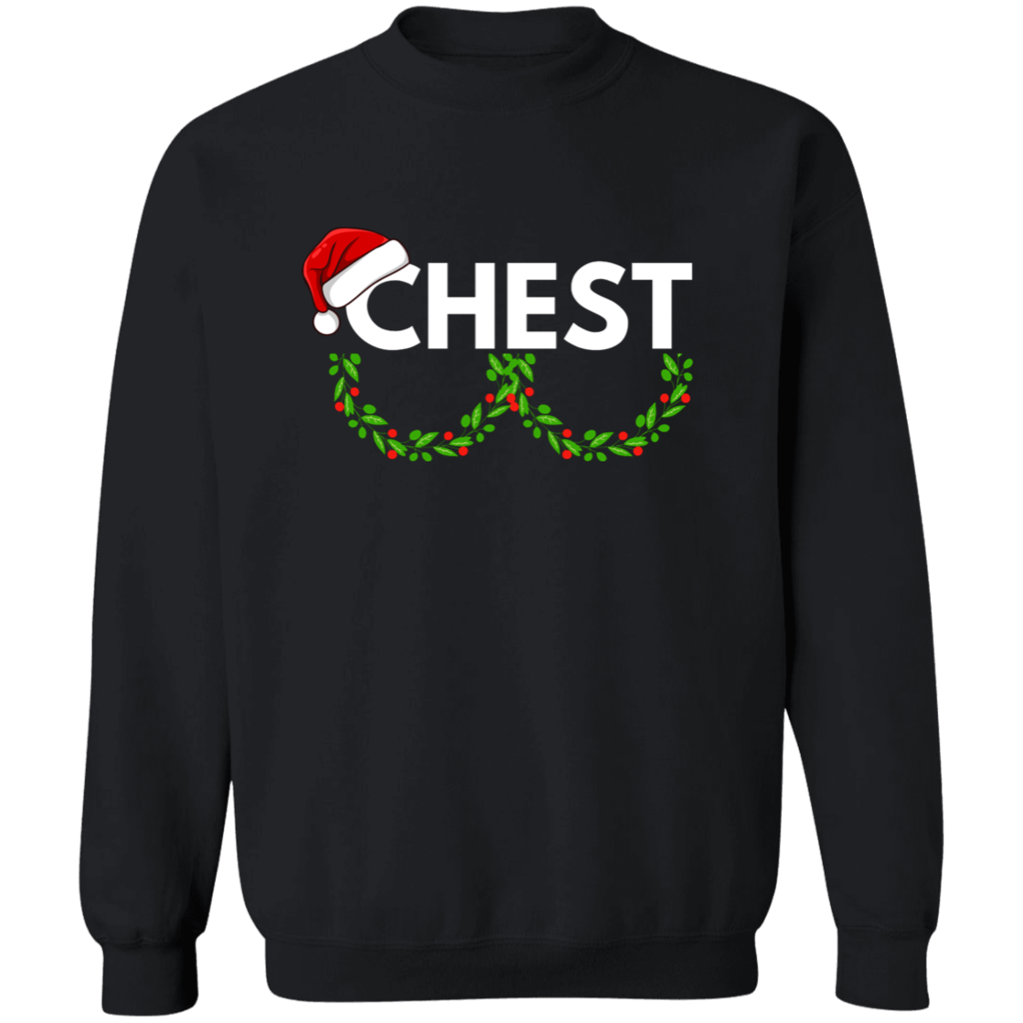 CHEST NUTS Matching Couple Christmas Shirts