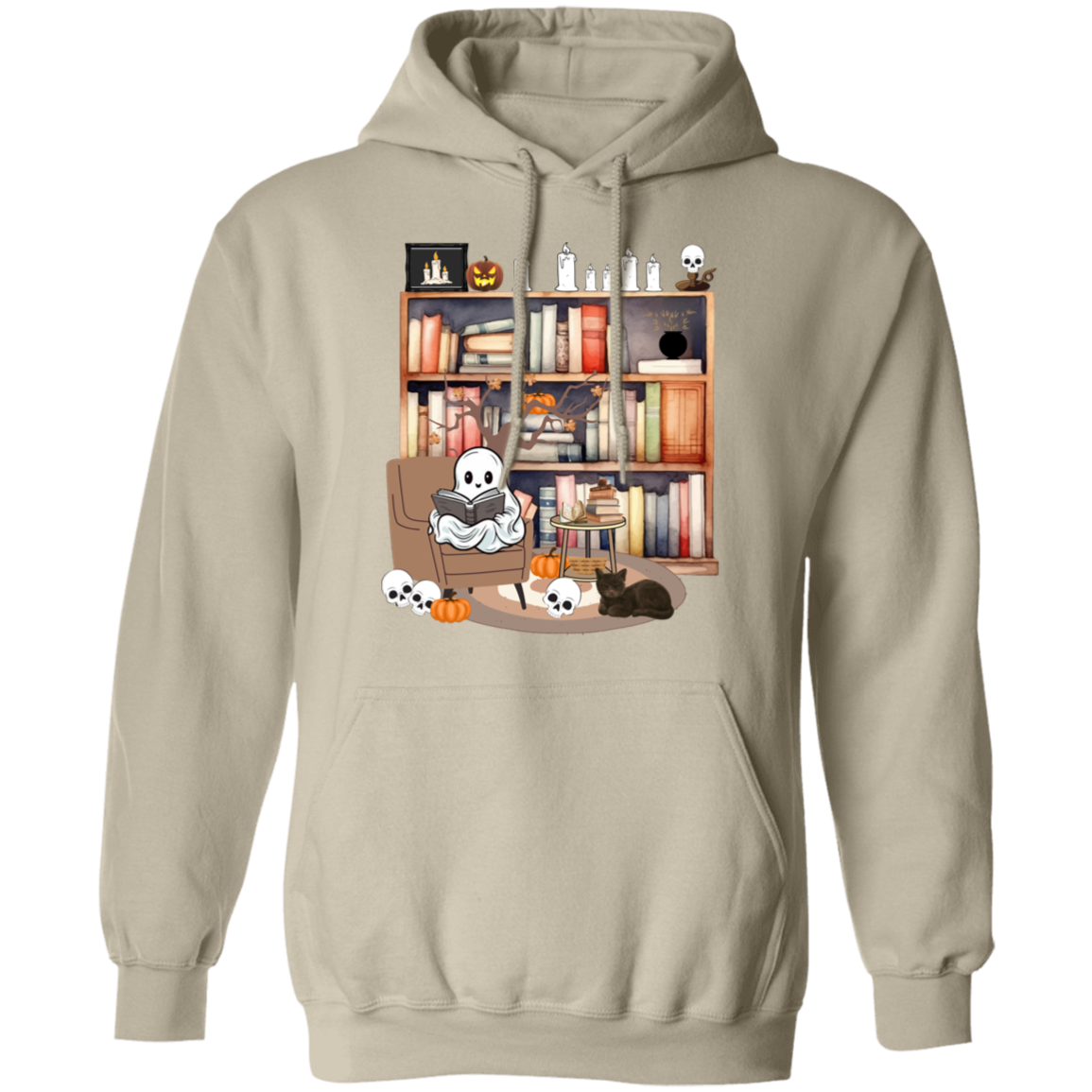 Ghost Reading Books Sweater, Bookish Halloween Sweatshirt, Halloween Teacher Gift, Librarian Halloween Hoodie, Ghost Crewneck (4) Retro Ghost Reading Books Sweatshirt