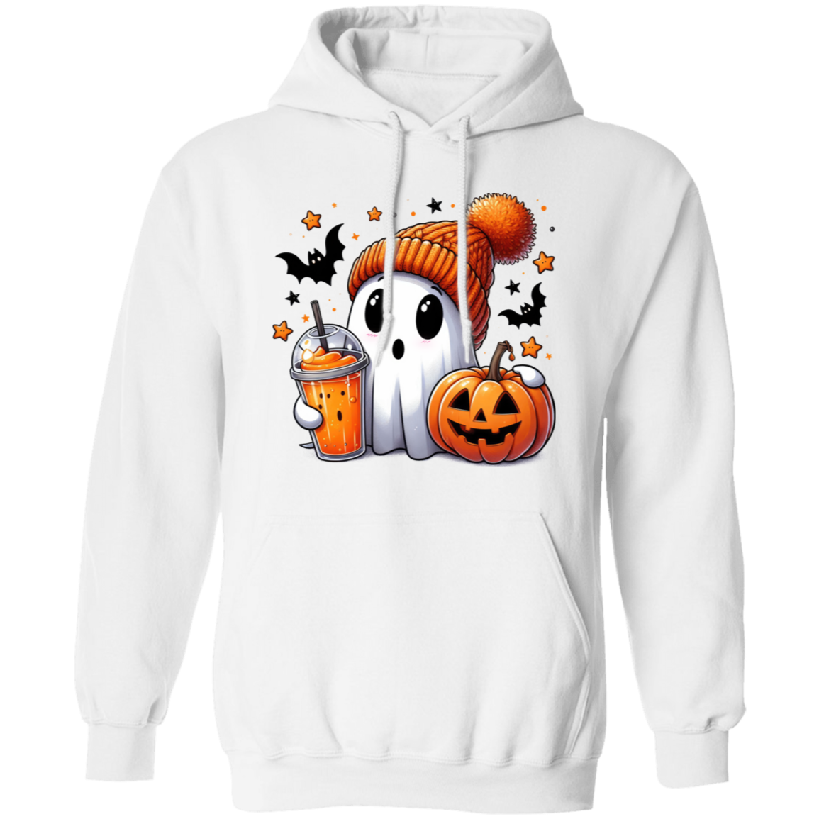 Halloween Cute Ghost Pullover Sweatshirt I Hoodie