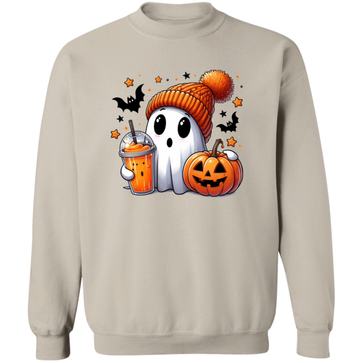 Halloween Cute Ghost Pullover Sweatshirt I Hoodie