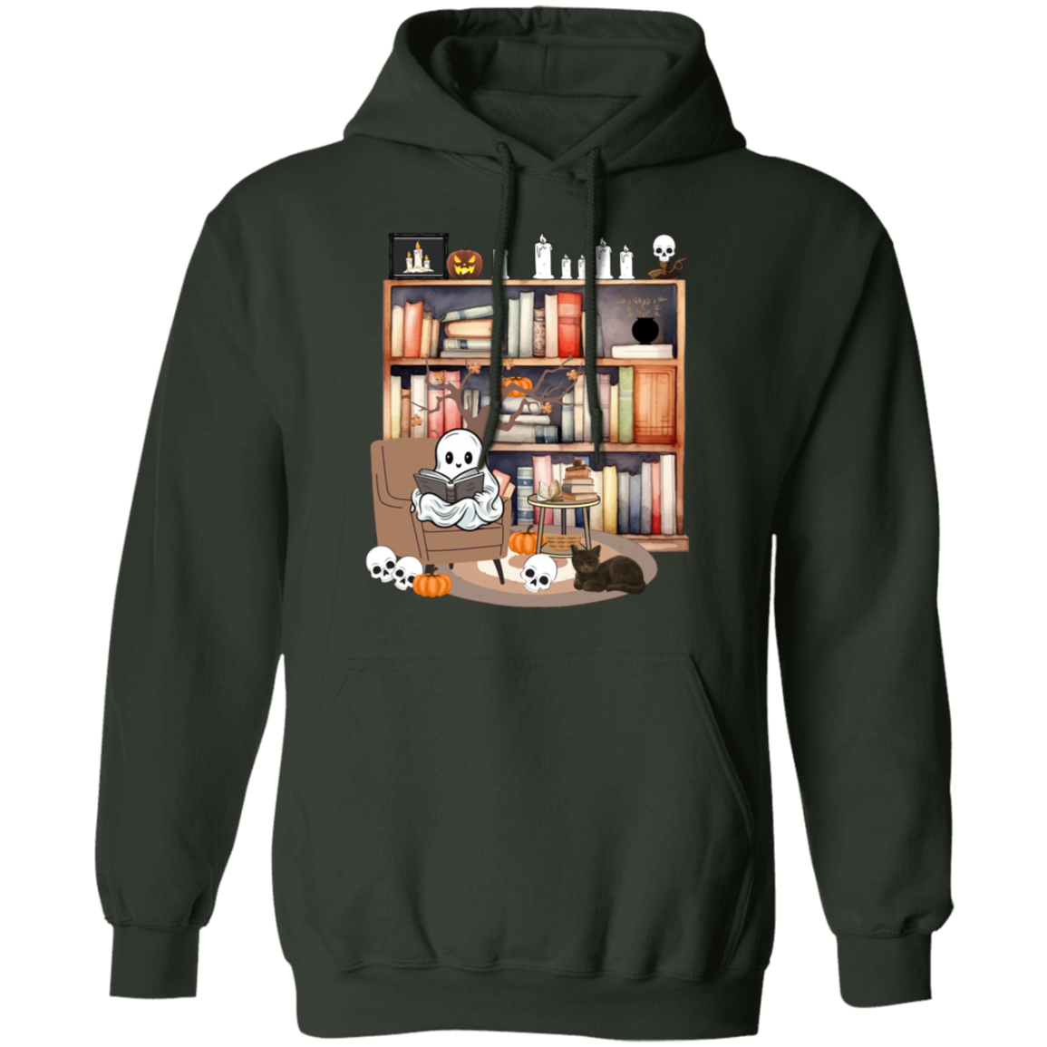 Ghost Reading Books Sweater, Bookish Halloween Sweatshirt, Halloween Teacher Gift, Librarian Halloween Hoodie, Ghost Crewneck (4) Retro Ghost Reading Books Sweatshirt