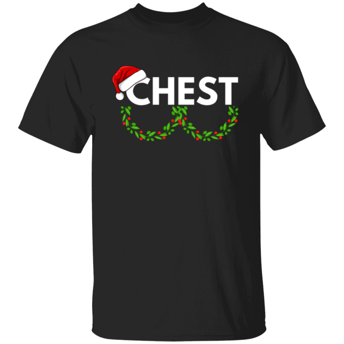 CHEST NUTS Matching Couple Christmas Shirts