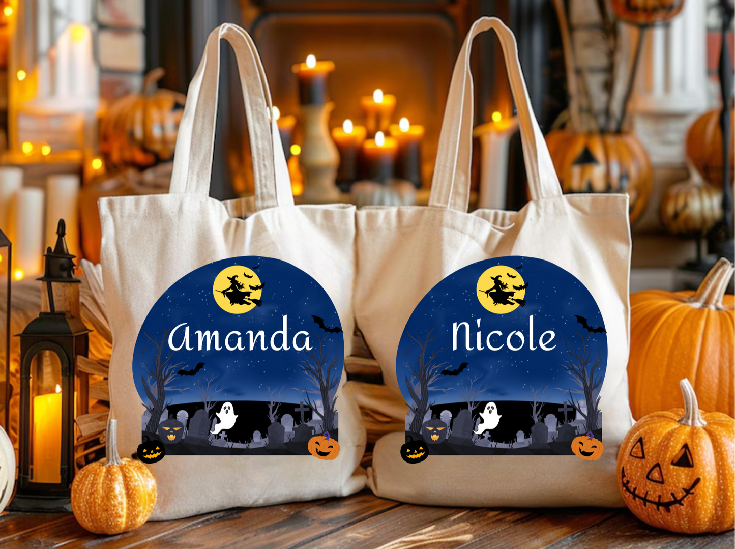 Personalized Halloween Candy Tote