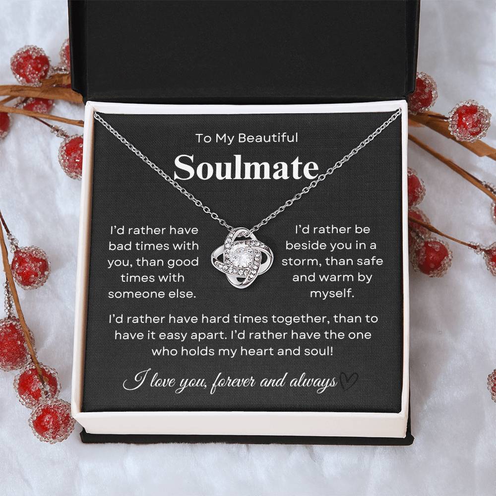 Beautiful Soulmate I Loveknot Necklace