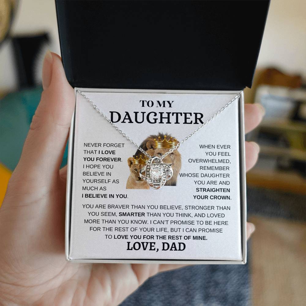 To My Daughter Love Dad I LoveKNot