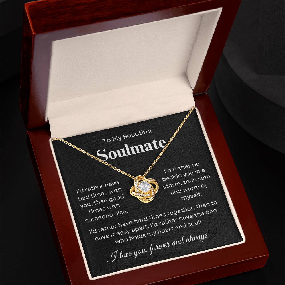 Beautiful Soulmate I Loveknot Necklace